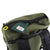 Top detail shot of Topo Designs Y-Pack in olive green showing zipper pocket on top flap