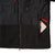 Detail product shot of the men's subalpine fleece in black showing open zip pocket
