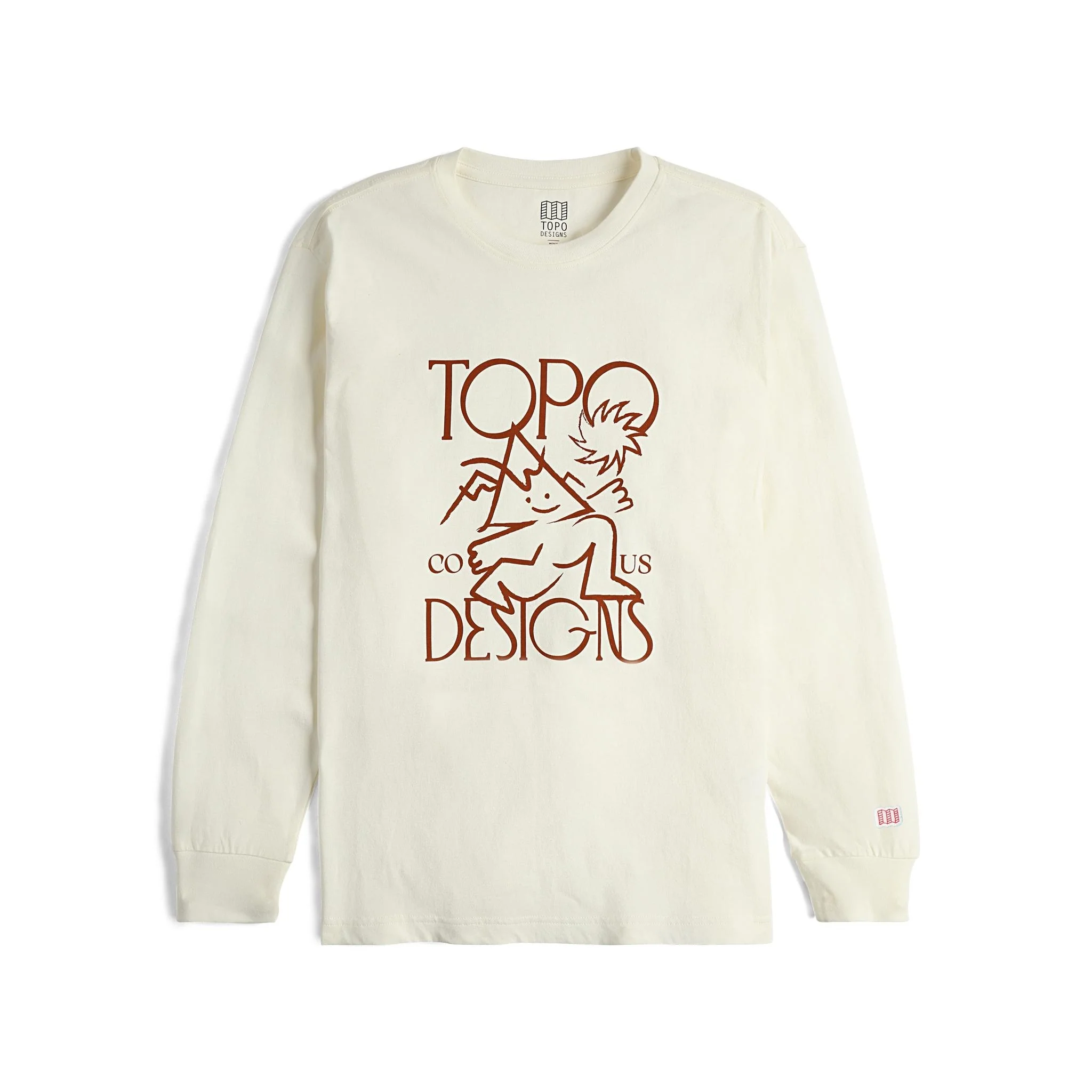 T-shirt Manches Longues Topo Designs – Homme Blanc Taille L (occasion Très Bon état)
