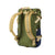 3/4 Back Product Shot of the Topo Designs Rover Pack Classic in Olive/Navy showing backpack straps