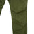 Detail shot of Topo Designs Men's Dirt Pants in Olive green showing knee area.