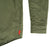 Detail shot of Men's Topo Designs Insulated Shirt Jacket in Olive green showing sleeve cuff.