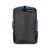 Back panel on Topo Designs Global Travel Bag 40L Durable Convertible Laptop carryon with backpack straps tucked away in Navy blue.