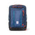 Topo Designs Global Travel Bag 40L Durable Carry On Convertible Laptop Travel Backpack in Navy blue.