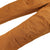 Reinforced knees on Topo Designs Men's Mountain lightweight hiking Pants Ripstop in Earth brown.