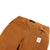 Back zipper and snap pockets on Topo Designs Men's Mountain lightweight hiking Pants Ripstop in Earth brown.