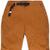 Belt and front pockets on Topo Designs Men's Mountain lightweight hiking Pants Ripstop in Earth brown.