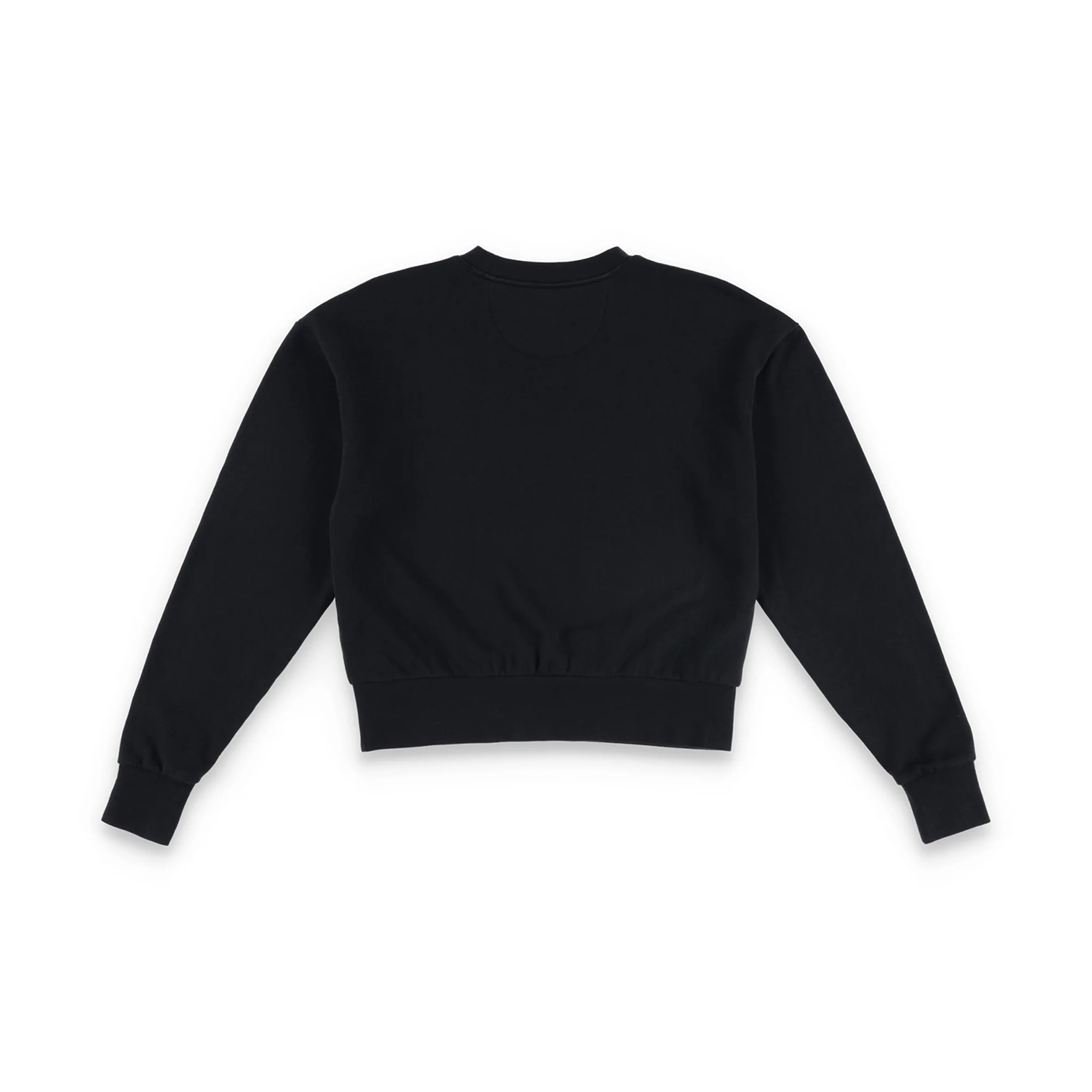 Plain black crew neck sweatshirt best sale women's