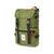 3/4 Front Product Shot of the Topo Designs Rover Pack Classic in Olive green