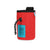 Topo Designs Mountain Chalk Bag for rock climbing and bouldering in lightweight recycled red nylon.