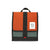 Topo Designs Cooler Bag insulated lunch box in forest green and clay orange recycled nylon.