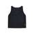 Topo Designs Women's 30+ UPF moisture wicking River Tank top in black.