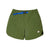 Topo Designs Women's River quick-dry swim Shorts in Olive green.
