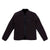 Front product shot of the sherpa jacket in black/black showing the DWR tech fabric