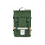Front product shot of Topo Designs Rover Pack Mini in Forest green canvas.