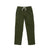 Front product shot of Topo Designs Men's Dirt Pants in Olive green.